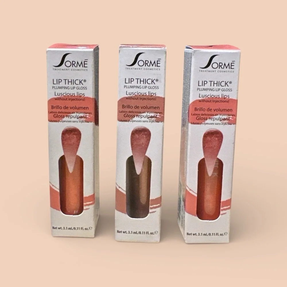 Sormé Lip Thick Plumping Lip Gloss Bundle (3) Blink Unveil